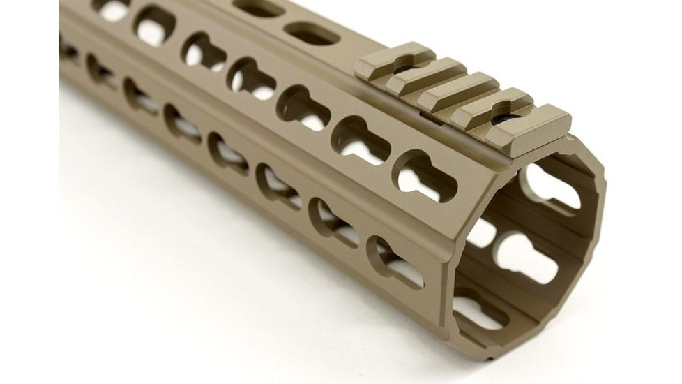 Aero Precision AR15 12in Quantum KeyMod Handguard, FDE Cerakote, APRA400014C