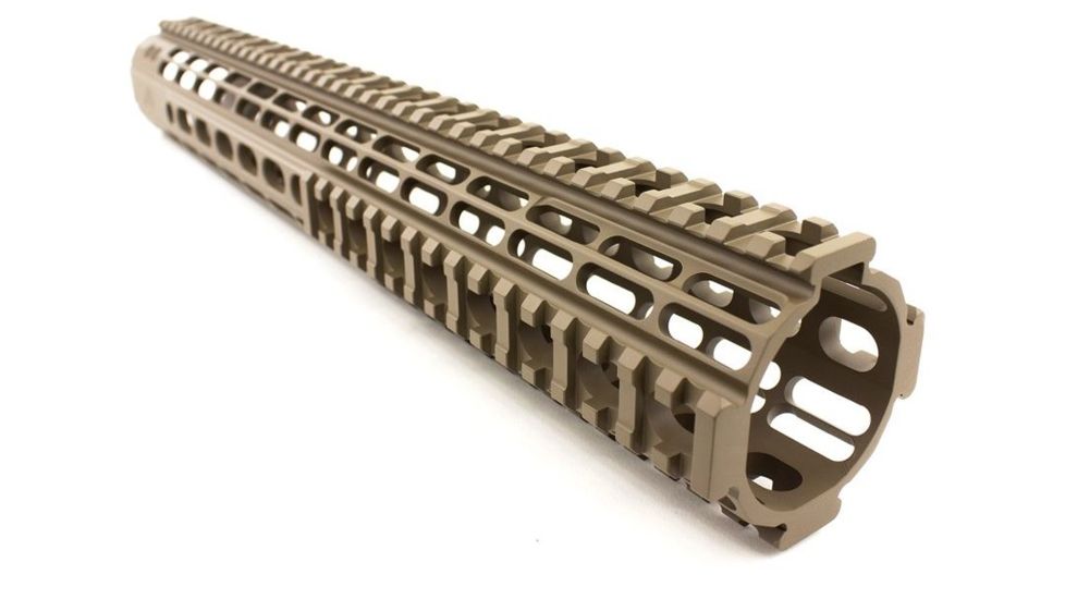 Aero Precision AR15 15in Enhanced Quad Rail Handguard Gen 2, FDE Cerakote, APRA100224C