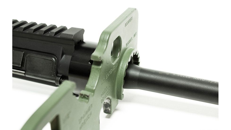 Aero Precision AR15 BAR Barrel Nut and Shims, Anodized Black, APRH100268