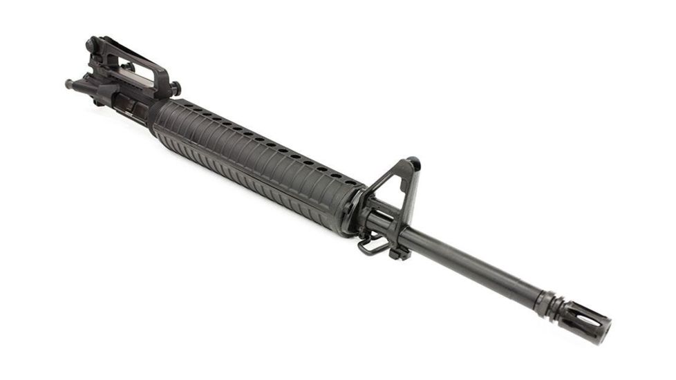 Aero Precision AR15 Complete Upper Receiver, 20in 5.56 Rifle Length Barrel ,w/ Pinned Front Sight Base &amp; A2 Handguard, Black, APAR505611