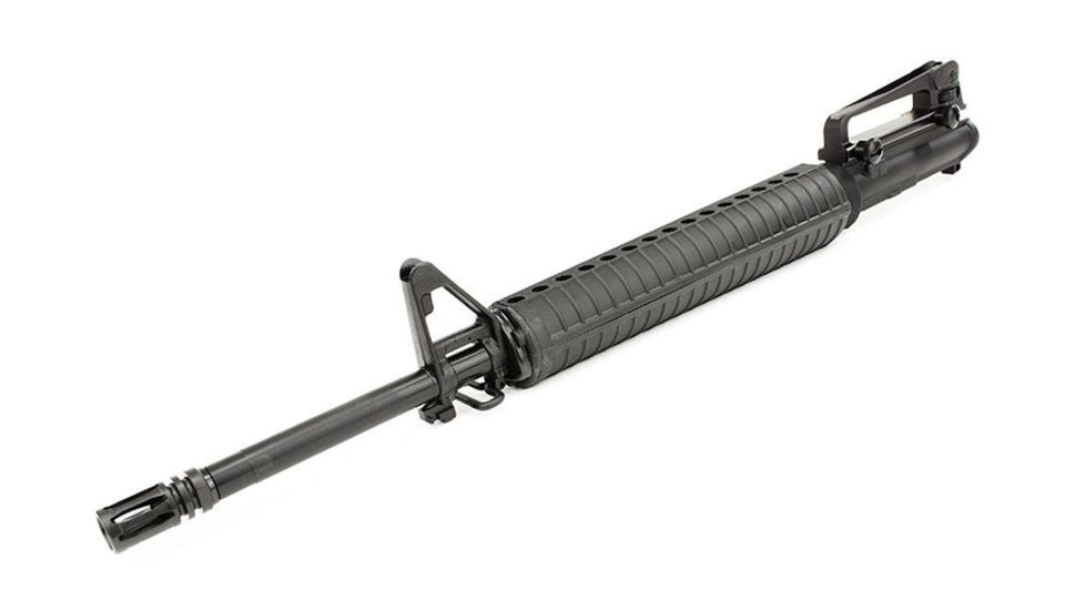 Aero Precision AR15 Complete Upper Receiver, 20in 5.56 Rifle Length Barrel ,w/ Pinned Front Sight Base &amp; A2 Handguard, Black, APAR505611