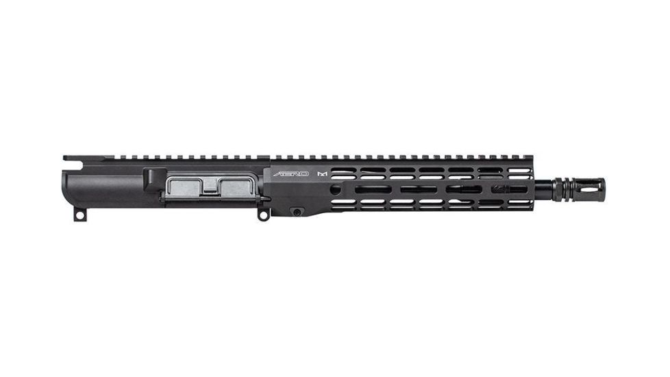 EDEMO Aero Precision AR-15 5.56x45mm NATO Complete Upper Receiver w/ No Forward Assist, 10.5in 5.56 Barrel, 9in M-LOK ATLAS R-ONE Handguard, Anodized, Black, APAR610602M2, EDEMO2