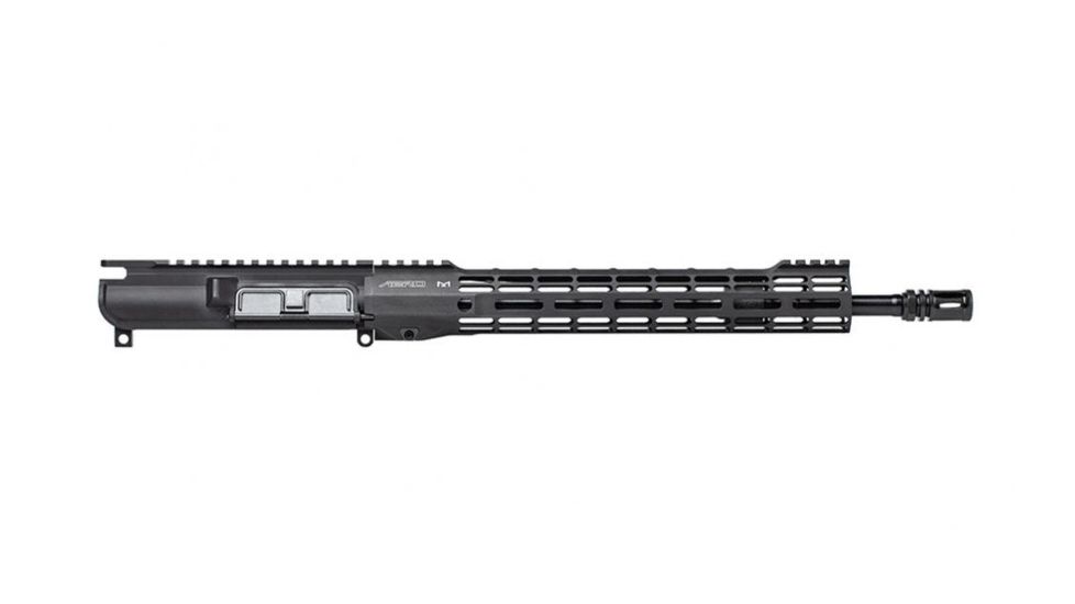 Aero Precision AR-15 5.56x45mm NATO Complete Upper Receiver w/ No Forward Assist, 14.7in 5.56 Mid Pencil Barrel, 12in M-LOK ATLAS S-ONE Handguard, Anodized, Black, APAR610504M38