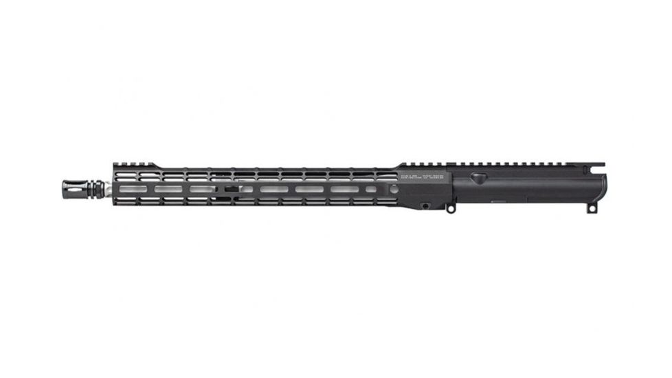 Aero Precision AR15 No FA Complete Upper, 16in .223 Wylde Fluted Barrel, Mid-Length, 15in M-LOK ATLAS S-ONE HG, Anodized, Black, APAR610505M50