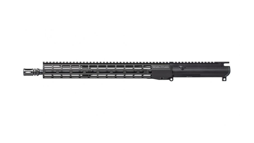 Aero Precision AR-15 5.56x45mm NATO Complete Upper Receiver w/ No Forward Assist, 16in 5.56 Mid Pencil Barrel, 15in M-LOK ATLAS R-ONE Handguard, Anodized, Black, APAR610605M39
