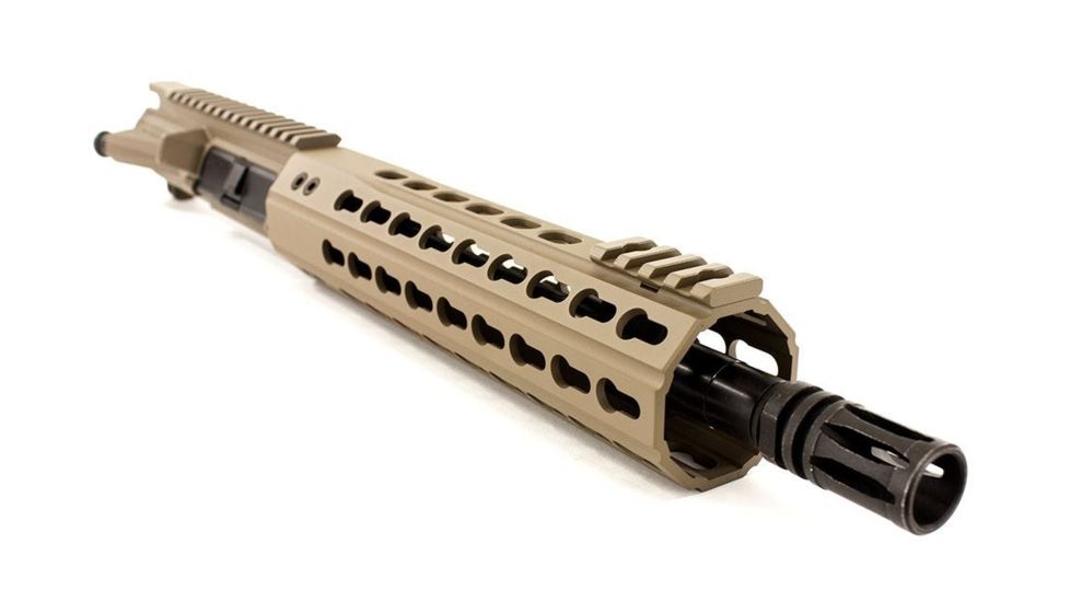 Aero Precision Complete Upper Receiver, M4E1-E, 10.5in, 5.56 Barrel, Quantum 9in KeyMod Handguard, Flat Dark Earth, APAR640012P2