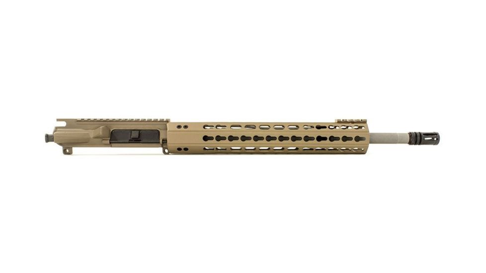 Aero Precision Complete Upper Receiver, M4E1-E, 16in, .223 Wylde SS Mid Barrel, Quantum 12in KeyMod Handguard, Flat Dark Earth, APAR640014P9