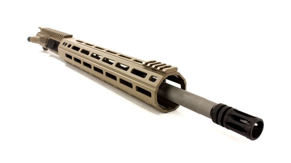 Aero Precision Complete Upper Receiver, M4E1-E, 16in, .223 Wylde SS Mid Barrel, Quantum 12in M-LOK Handguard, Flat Dark Earth, APAR640114M9