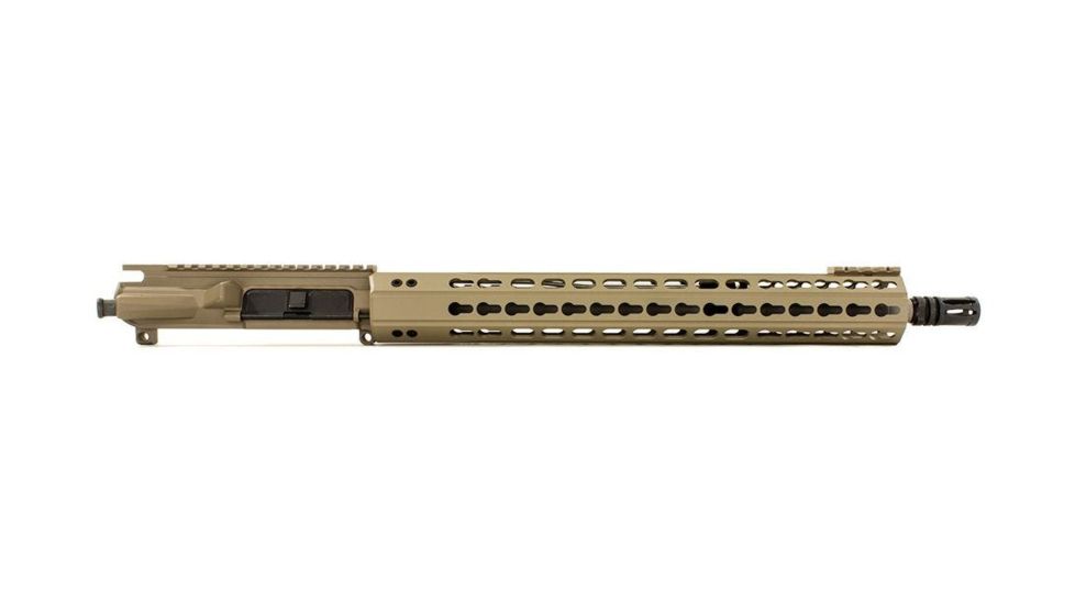 Aero Precision Complete Upper Receiver, M4E1-E, 16in, .223 Wylde SS Mid Barrel, Quantum 15in KeyMod Handguard, Flat Dark Earth, APAR640015P9