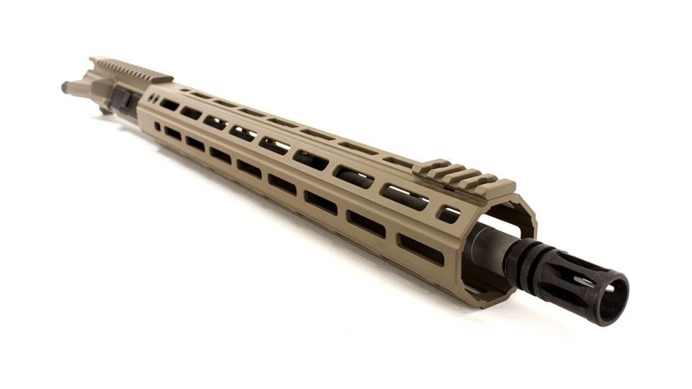 Aero Precision Complete Upper Receiver, M4E1-E, 16in, .223 Wylde SS Mid Barrel, Quantum 15in M-LOK Handguard, Flat Dark Earth, APAR640115M9