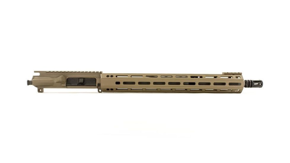 Aero Precision Complete Upper Receiver, M4E1-E, 16in, .223 Wylde SS Mid Barrel, Quantum 15in M-LOK Handguard, Flat Dark Earth, APAR640115M9