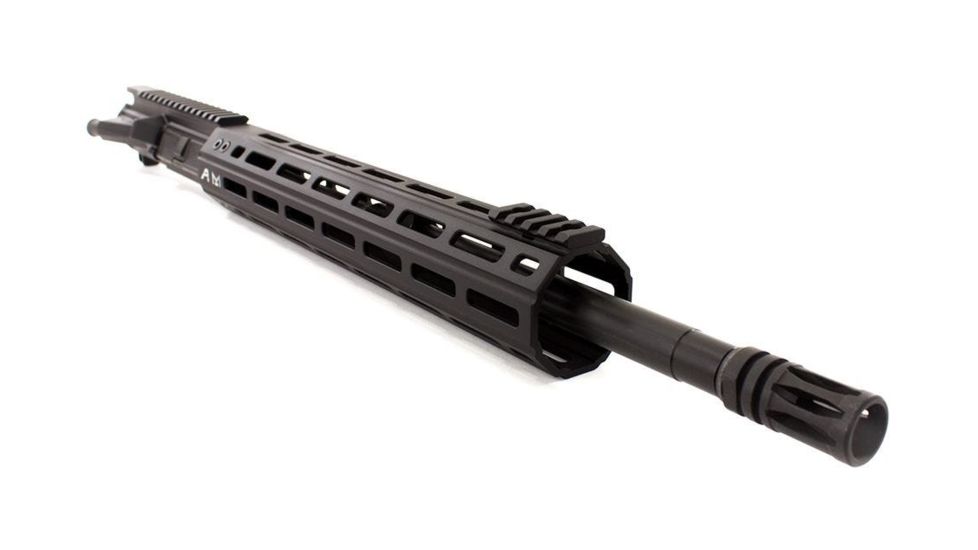 Aero Precision Complete Upper Receiver, M4E1-E, 16in, 5.56 M4 Barrel, Quantum 12in M-LOK Handguard, Anodized Black, APAR640104M6