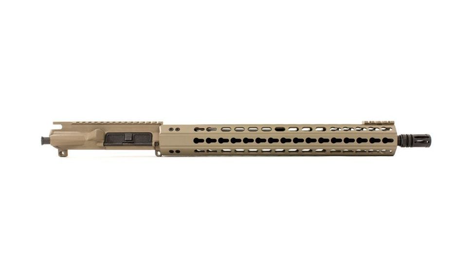 Aero Precision Complete Upper Receiver, M4E1-E, 16in, 5.56 M4 Barrel, Quantum 15in KeyMod Handguard, Flat Dark Earth, APAR640015P6