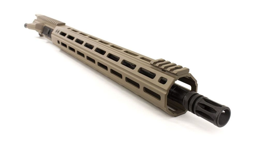Aero Precision Complete Upper Receiver, M4E1-E, 16in, 5.56 M4 Barrel, Quantum 15in M-LOK Handguard, Flat Dark Earth, APAR640115M6
