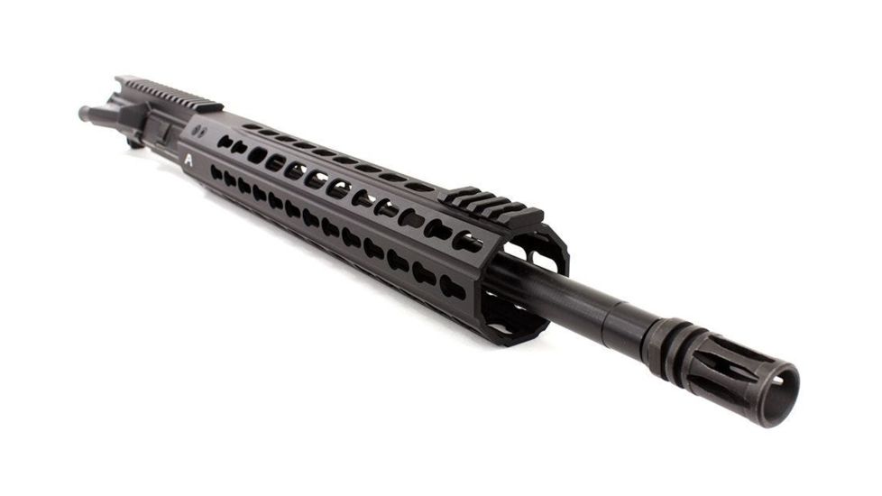 Aero Precision Complete Upper Receiver, M4E1-E, 16in, 5.56 Mid Barrel, Quantum 12in KeyMod Handguard, Anodized Black, APAR640004P7
