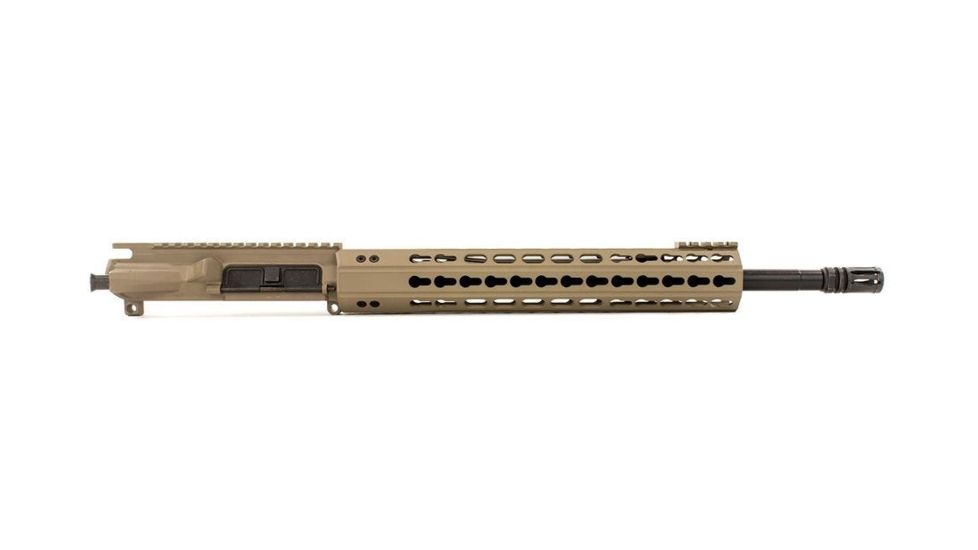 Aero Precision Complete Upper Receiver, M4E1-E, 16in, 5.56 Mid Barrel, Quantum 12in KeyMod Handguard, Flat Dark Earth, APAR640014P7