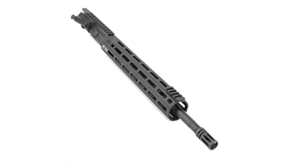 Aero Precision Complete Upper Receiver, M4E1-E, 16in, 5.56 Mid Barrel, Quantum 12in M-LOK Handguard, Anodized Black, APAR640104M7