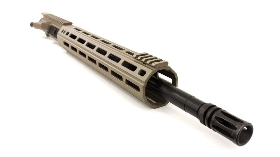 Aero Precision Complete Upper Receiver, M4E1-E, 16in, 5.56 Mid Barrel, Quantum 12in M-LOK Handguard, Flat Dark Earth, APAR640114M7