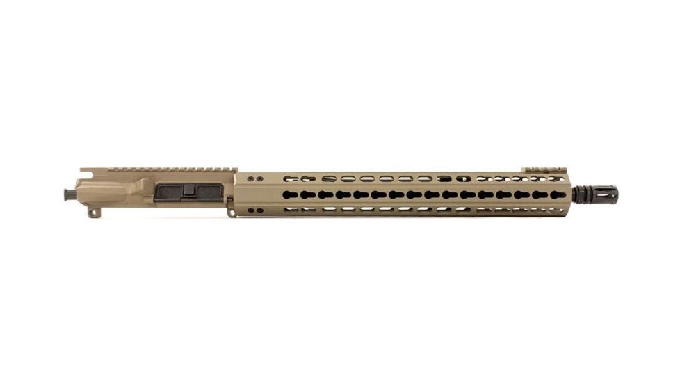 Aero Precision Complete Upper Receiver, M4E1-E, 16in, 5.56 Mid Barrel, Quantum 15in KeyMod Handguard, Flat Dark Earth, APAR640015P7