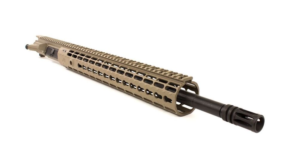 Aero Precision Complete Upper Receiver, M4E1-E, 18in, 5.56 Rifle Barrel, Quantum 15in KeyMod Handguard, Flat Dark Earth, APAR640015P8