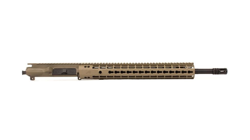 Aero Precision Complete Upper Receiver, M4E1-E, 18in, 5.56 Rifle Barrel, Quantum 15in KeyMod Handguard, Flat Dark Earth, APAR640015P8