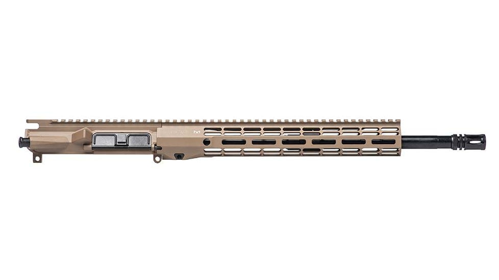 Aero Precision Complete Upper Receiver, M4E1-E, 5.56x45mm NATO, 20in, Government, Rifle Length, 1 in 7, 1/2 x 28, 15in, A2 Flash Hider, Cerakote, FDE, APAR640252M48