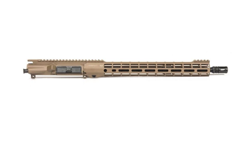 Aero Precision M4E1-T Complete Upper Receiver, Threaded 5.56x45mm Mid Pencil 16in Barrel, ATLAS S-ONE 15in Handguard, M-LOK, Cerakote, Flat Dark Earth, APAR700315M39