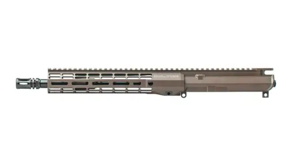 Aero Precision Complete Upper Receiver, M4E1-T, 5.56 x 45, 11.5in, Government, Carbine Length, 1 in 7, 1/2 x 28, 10.3in, A2 Flash Hider, Anodized, Kodiak Brown, Kodiak Brown Anodized, APAR700397M29