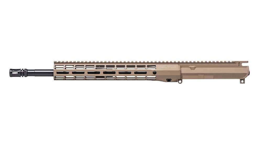 Aero Precision Complete Upper Receiver, M4E1-T, 5.56x45mm NATO, 16in, Government, Carbine Length, 1 in 7, 1/2 x 28, 12.7in, A2 Flash Hider, Cerakote, FDE, APAR700714M6