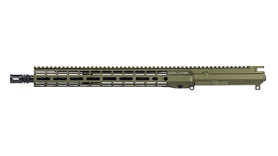 Aero Precision Complete Upper Receiver, M4E1-T, RM-15, 5.56 x 45, 16in, Government, Mid Length, 1 in 7, 1/2 x 28, 15in, A2 Flash Hider, Anodized, OD Green, OD Green Anodized, APAR700178M7