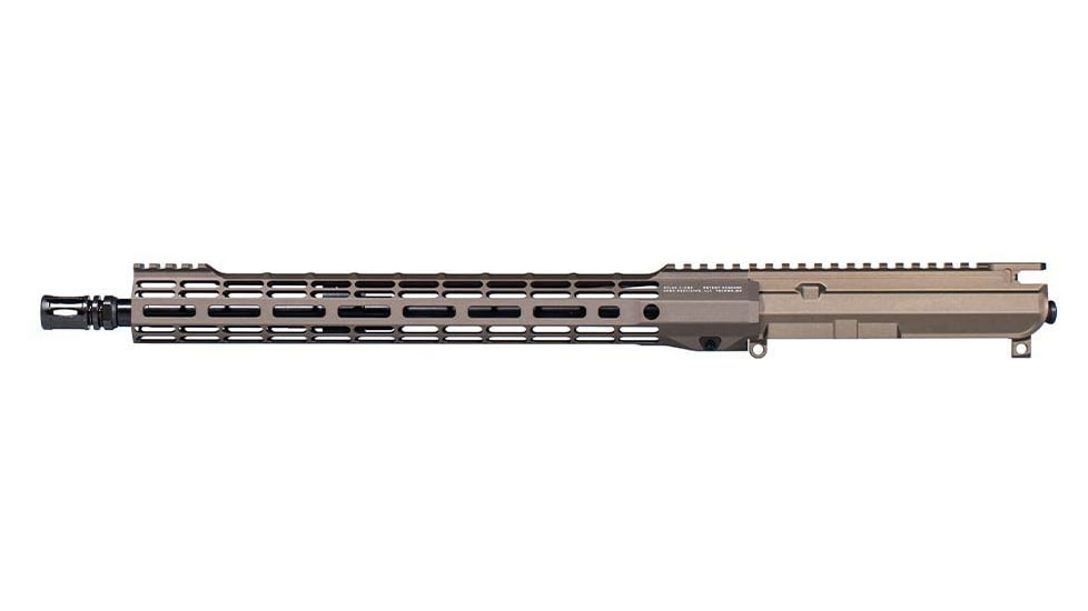 Aero Precision Complete Upper Receiver, M4E1-T, SM-15, 5.56x45mm NATO, 16in, Government, Mid Length, 1 in 7, 1/2 x 28, 15in, A2 Flash Hider, Anodized, Kodiak Brown, APAR700392M7