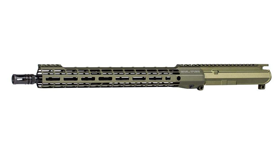 Aero Precision Complete Upper Receiver, M4E1-T, SM-15, 5.56 x 45, 16in, Government, Mid Length, 1 in 7, 1/2 x 28, 15in, A2 Flash Hider, Anodized, OD Green, OD Green Anodized, APAR700179M7