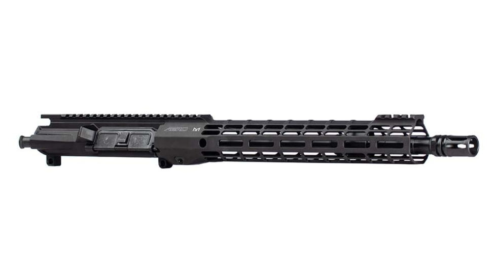 Aero Precision Complete Upper Receiver, M4E1-T, SM12.7, 5.56 x 45, 13.9in, Government, Mid Length, 1 in 7, 1/2 x 28, 12.7in, A2 Flash Hider, Anodized, Black, Black, APAR700104M99