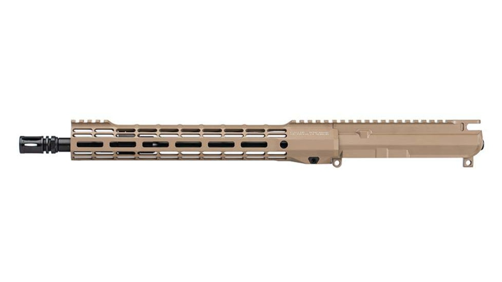 Aero Precision Complete Upper Receiver, M4E1-T, SM12.7, 5.56x45mm NATO, 13.9in, Government, Mid Length, 1 in 7, 1/2 x 28, 12.7in, A2 Flash Hider, Cerakote, FDE, APAR700114M99