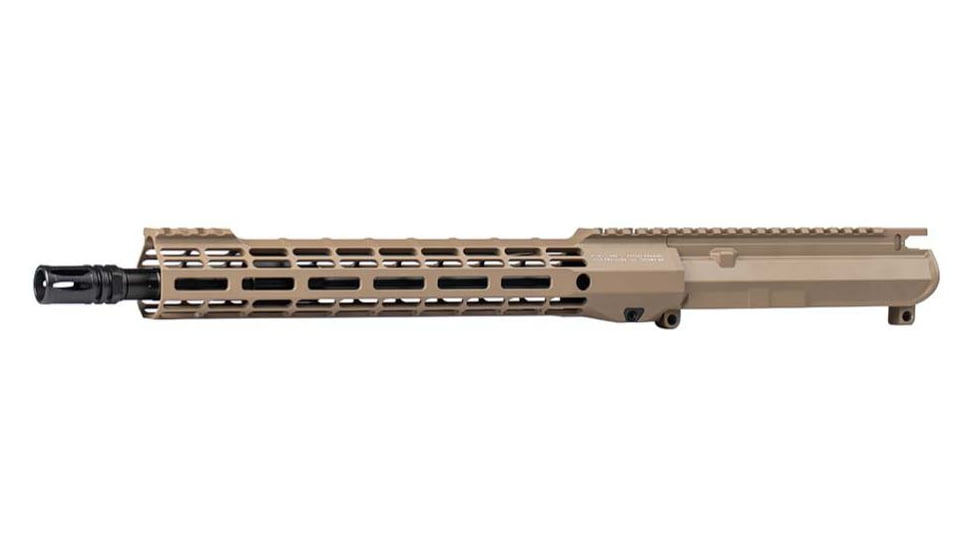 Aero Precision Complete Upper Receiver, M4E1-T, SM12.7, 5.56 x 45, 13.9in, Government, Mid Length, 1 in 7, 1/2 x 28, 12.7in, A2 Flash Hider, Cerakote, FDE, FDE, APAR700114M99