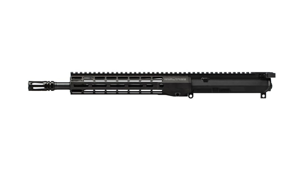 Aero Precision Complete Upper Receiver, M4E1 Threaded PRO, 5.56, 12.5in Barrel, Gov Profile, Mid-Length Gas System, 1-7 Twist, 1/2 x 28 Thread, ATLAS R-ONE Handguard, VG6 Delta Flash Hider, Anodized, Black, APUG700703M103-1