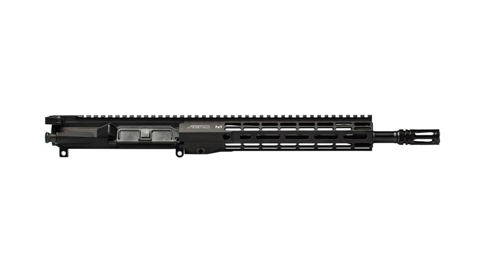Aero Precision Complete Upper Receiver, M4E1 Threaded PRO, 5.56, 12.5in Barrel, Gov Profile, Mid-Length Gas System, 1-7 Twist, 1/2 x 28 Thread, ATLAS R-ONE Handguard, VG6 Delta Flash Hider, Anodized, Black, APUG700703M103-1