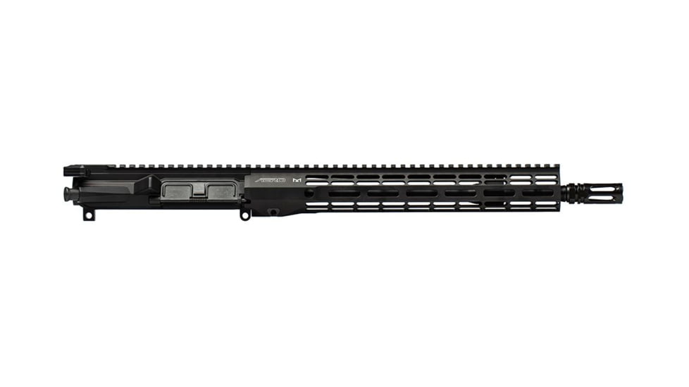 Aero Precision Complete Upper Receiver, M4E1 Threaded PRO, 5.56, 13.7in Barrel, Gov Profile, Mid-Length Gas System, 1-7 Twist, 1/2 x 28 Thread, ATLAS R-ONE Handguard, VG6 Delta Flash Hider, Anodized, Black, APUG700704M104-1