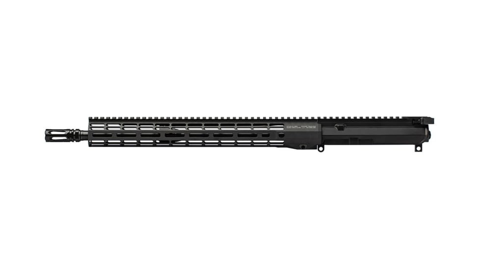 Aero Precision Complete Upper Receiver, M4E1 Threaded, 5.56, 16.3in Barrel, Gov Profile, Mid-Length Gas System, 1-7 Twist, 1/2 x 28 Thread, ATLAS R-ONE Handguard, VG6 Delta Flash Hider, Anodized, Black, APUG700705M105-1