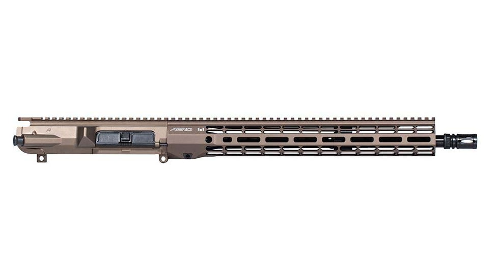 Aero Precision Complete Upper Receiver, M5, .308 Winchester, 16in, Government, Mid Length, 1 in 10, 5/8 x 24, 15in, A2 Flash Hider, Anodized, Kodiak Brown, APAR538817M22