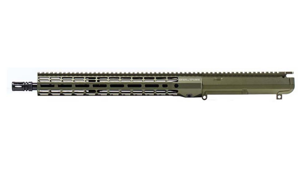 Aero Precision Complete Upper Receiver, M5, .308 Win, 16in, Government, Mid Length, 1 in 10, 5/8 x 24, 15in, A2 Flash Hider, Anodized, OD Green Anodized, APAR538772M22