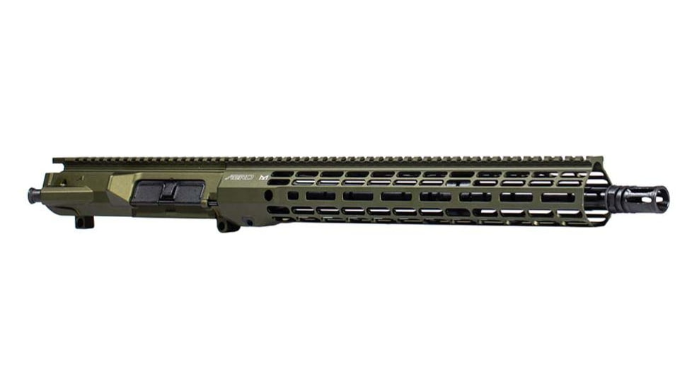Aero Precision Complete Upper Receiver, M5, .308 Win, 16in, Government, Mid Length, 1 in 10, 5/8 x 24, 15in, A2 Flash Hider, Anodized, OD Green Anodized, APAR538772M22