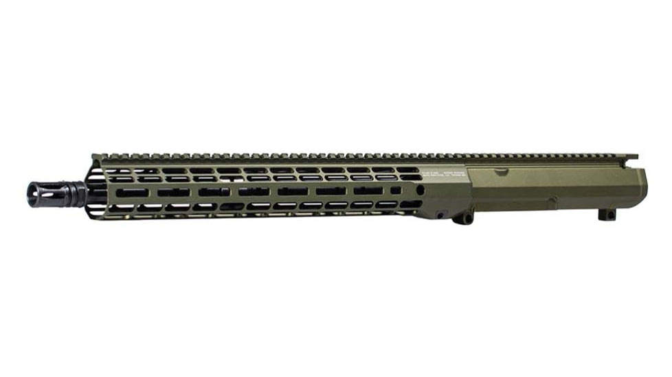 Aero Precision Complete Upper Receiver, M5, .308 Win, 16in, Government, Mid Length, 1 in 10, 5/8 x 24, 15in, A2 Flash Hider, Anodized, OD Green Anodized, APAR538772M22