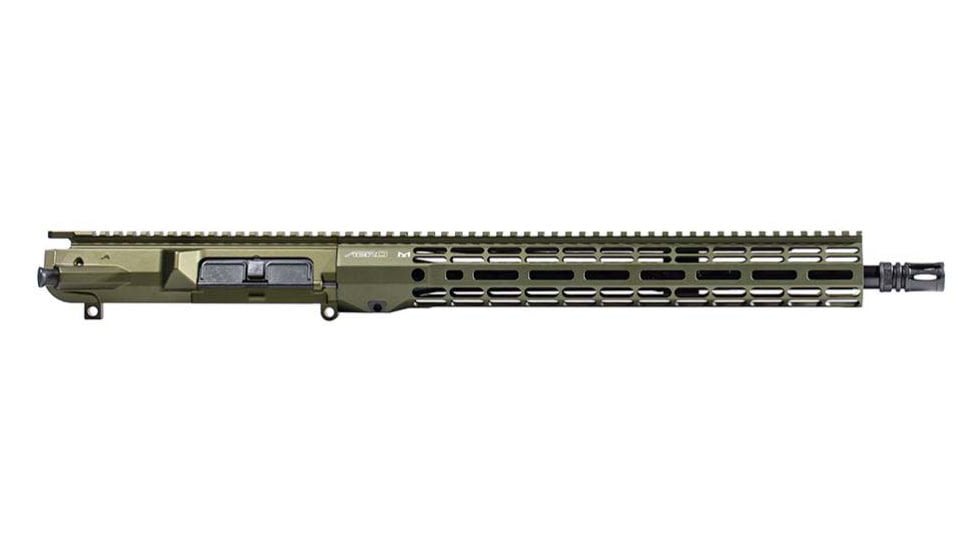 Aero Precision Complete Upper Receiver, M5, .308 Winchester, 16in, Government, Mid Length, 1 in 10, 5/8 x 24, 15in, A2 Flash Hider, Anodized, OD Green, APAR538772M22