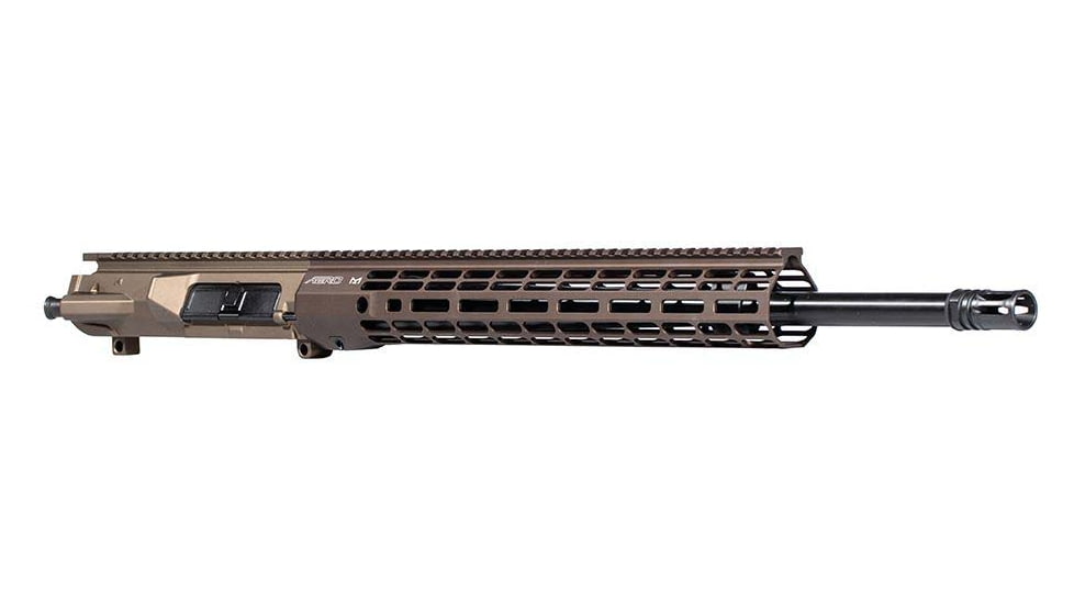 Aero Precision Complete Upper Receiver, M5, .308 Win, 20in, Heavy, Rifle Length, 1 in 10, 5/8 x 24, 15in, A2 Flash Hider, Anodized, Kodiak Brown Anodized, APAR538817M27