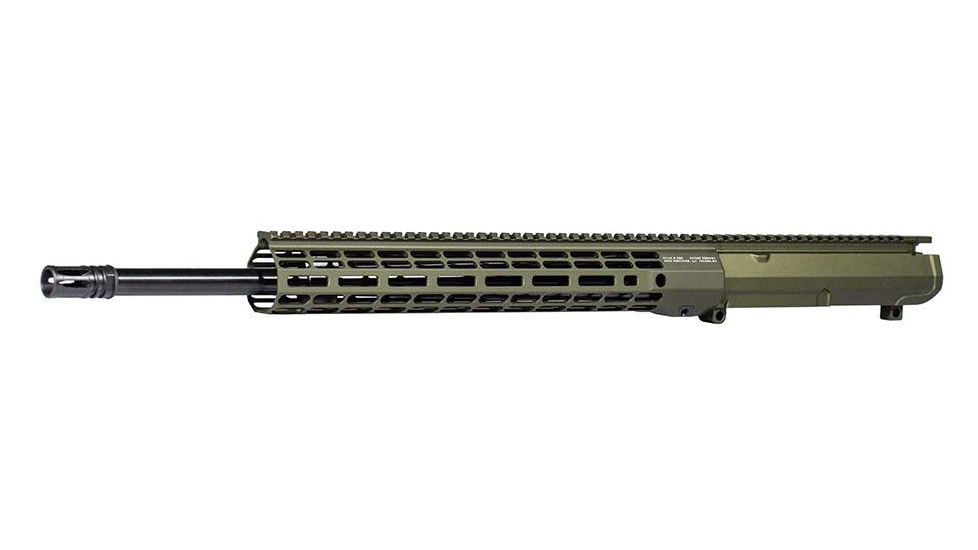 Aero Precision Complete Upper Receiver, M5, .308 Win, 20in, Heavy, Rifle Length, 1 in 10, 5/8 x 24, 15in, A2 Flash Hider, Anodized, OD Green Anodized, APAR538772M27