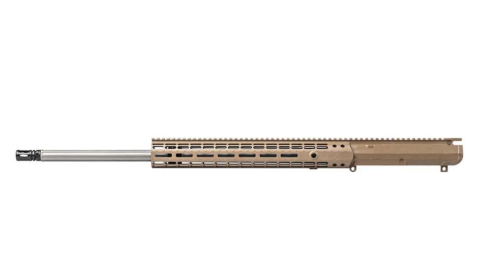 Aero Precision Complete Upper Receiver, M5E1, 24in Barrel, 6.5mm Creedmoor, Rifle Length, 1/8 Twist, 416R Stainless Steel, EM15 Handguard, FDE Cerakote, APAR308556M71