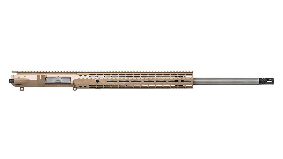 Aero Precision Complete Upper Receiver, M5E1, 24in Barrel, 6.5mm Creedmoor, Rifle Length, 1/8 Twist, 416R Stainless Steel, EM15 Handguard, FDE Cerakote, APAR308556M71