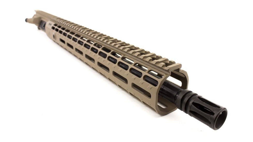 Aero Precision M4E1 Mid Barrel Complete Upper Receiver w/Flash Hider, AR-15, 5.56x45mm NATO, 16in Mid Length Barrel, 15in M-LOK Handguard, No BCG/CH, Magpul Cerakote, Flat Dark Earth, APAR640252M7