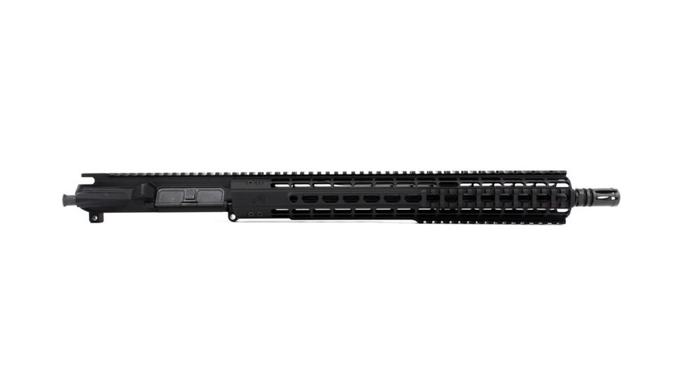 Aero Precision M4E1 Mid Barrel Complete Upper Receiver w/Flash Hider, AR-15, 5.56x45mm NATO, 16in Mid Length Barrel, 15in Quad Rail Handguard, No BCG/CH, Anodized, Black, APAR640251Q7